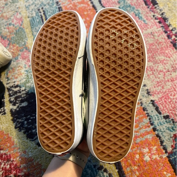 Vans Black and Neon Green Sneakers Womens 5.5 - Picture 6 of 7